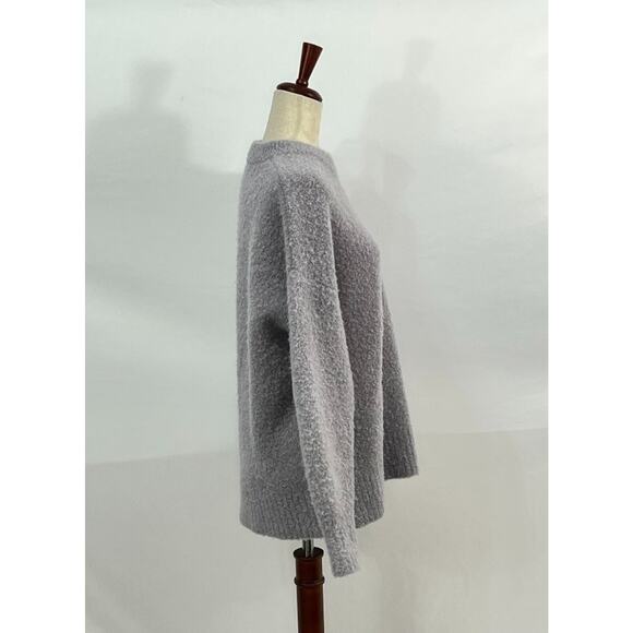 JENNI KAYNE Sz XS Boucle Cocoon Crewneck Pullover Sweater Frost - Picture 8 of 12